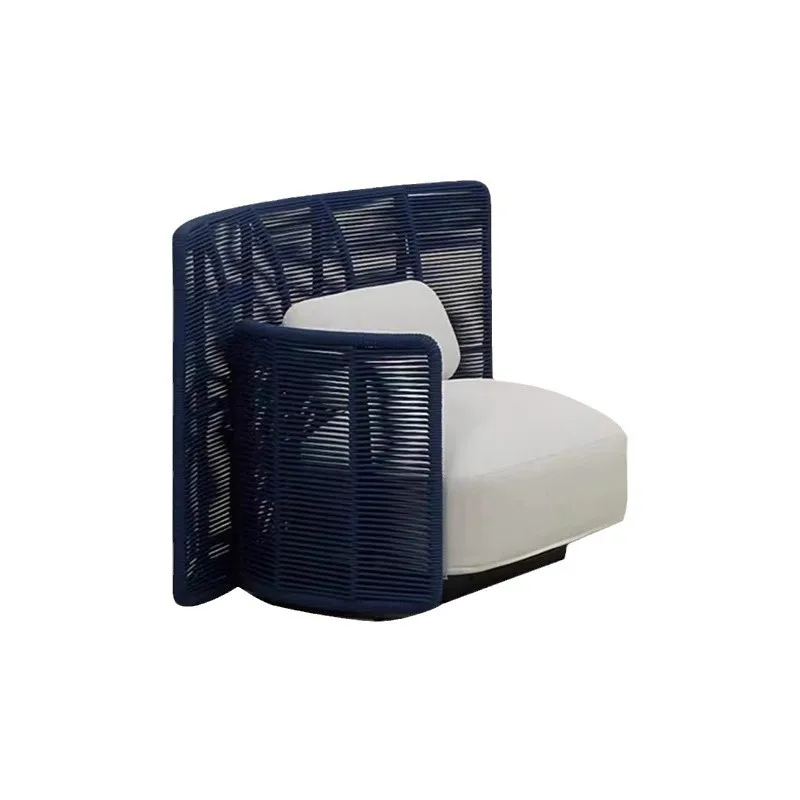 Modern PE rattan and aluminum outdoor table and chair set with scenic casual design