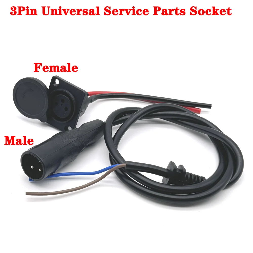 

3Pin Lithium Li-ion Battery Balance Car eBike Charging Plug Charger Interface Cable Wire Connector 2Wire Universal Service Parts