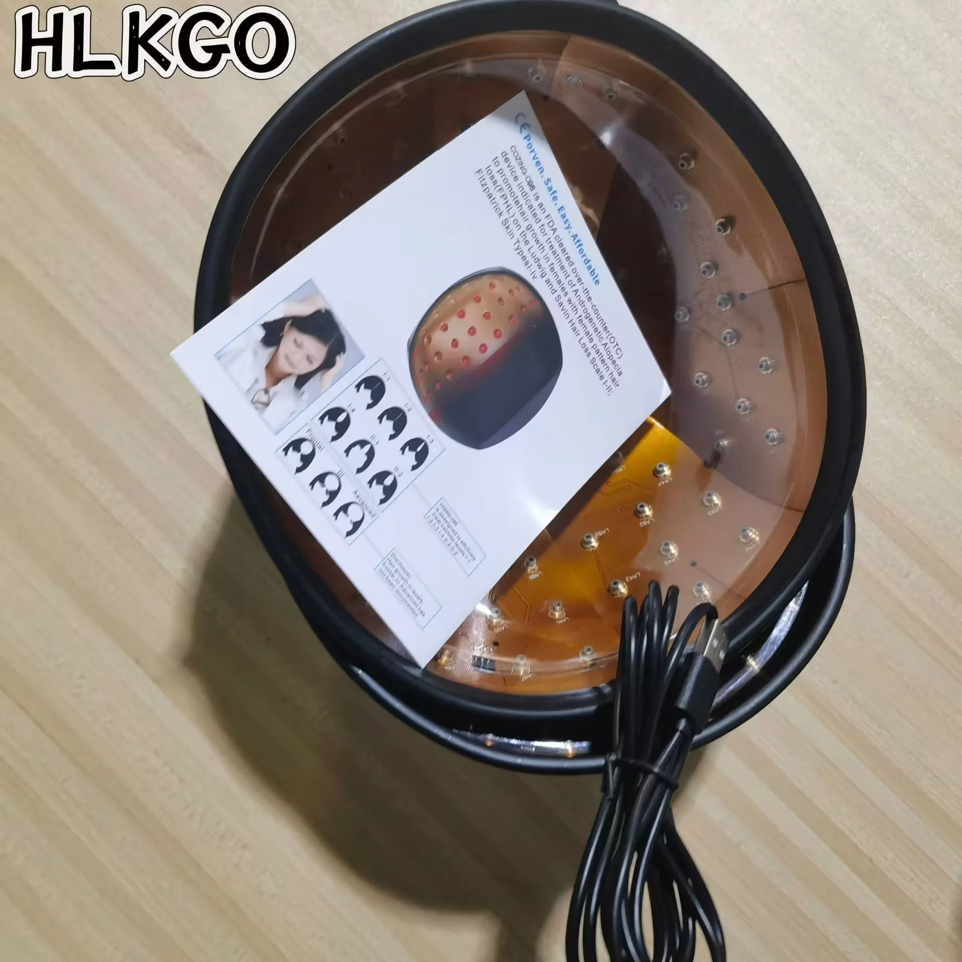 Professional Grade 96-Beam Laser Hair Growth Helmet 650nm - For Visible Thickness & Scalp Health
