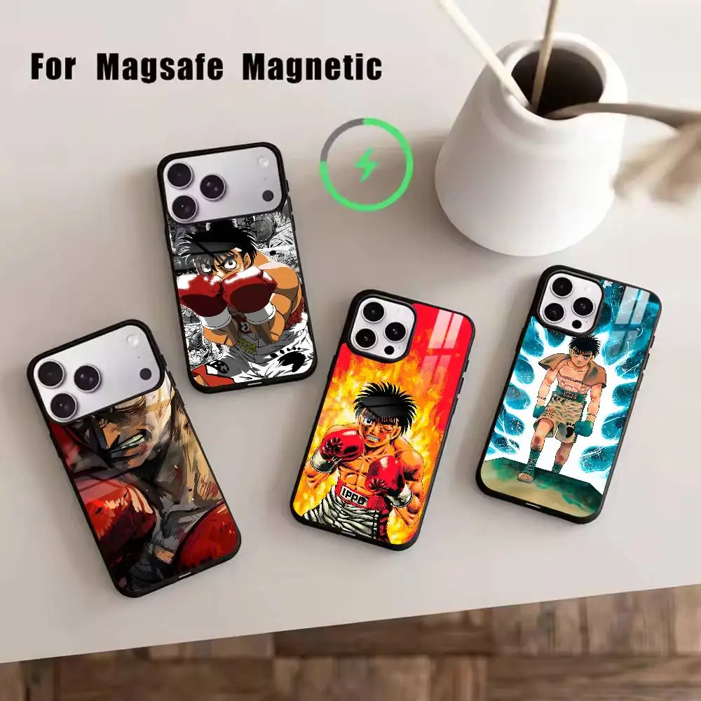 

H-Hajime no-OO Ippo Phone Case For iPhone17,16,15,14,13,12,11 Plus,Pro Magnetic For Magsafe Wireless Charging