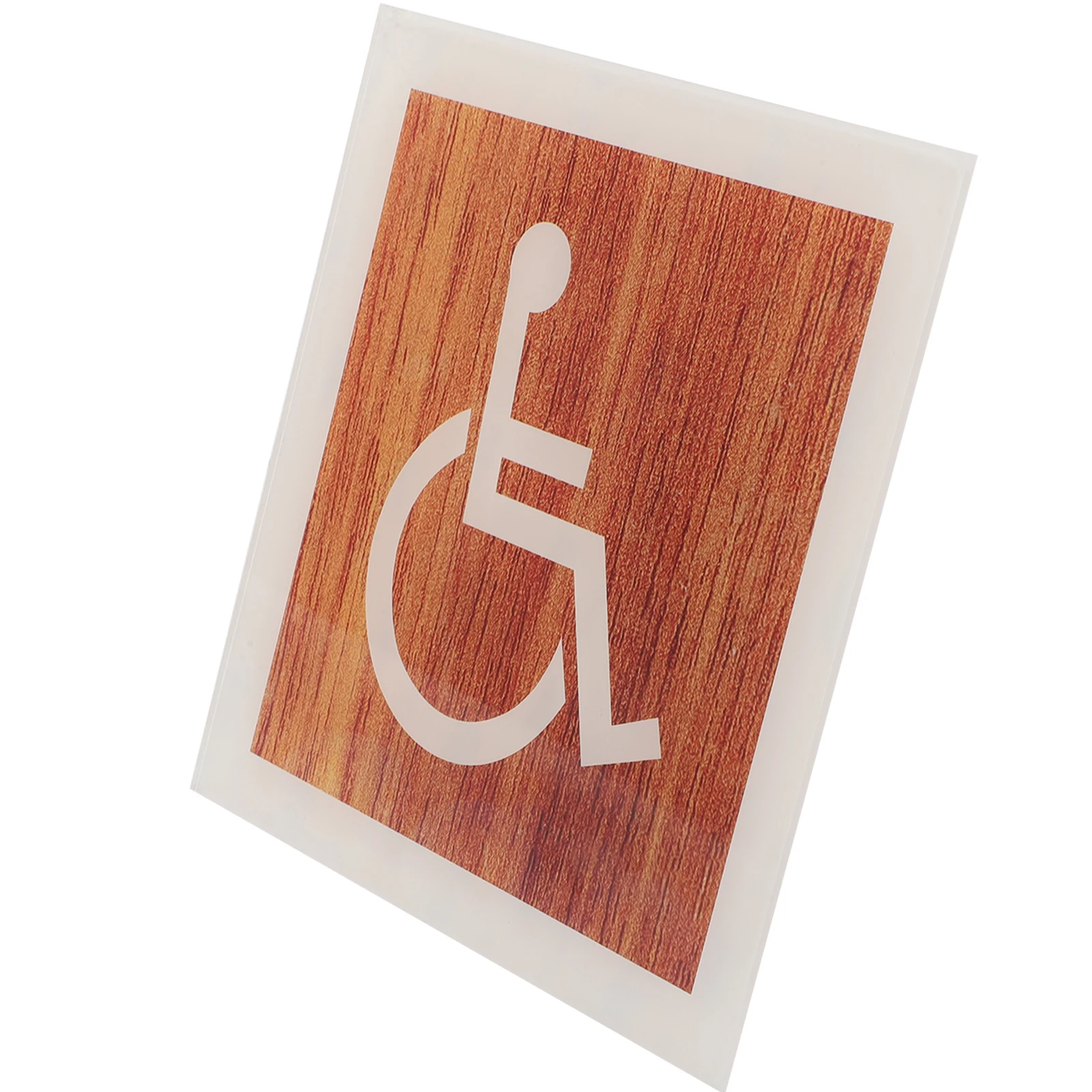

Wheelchair Accessible Sign Bathroom Door Signs Handicap Restroom Symbol Toilet Signage Clear Marking Fade Resistant Easy