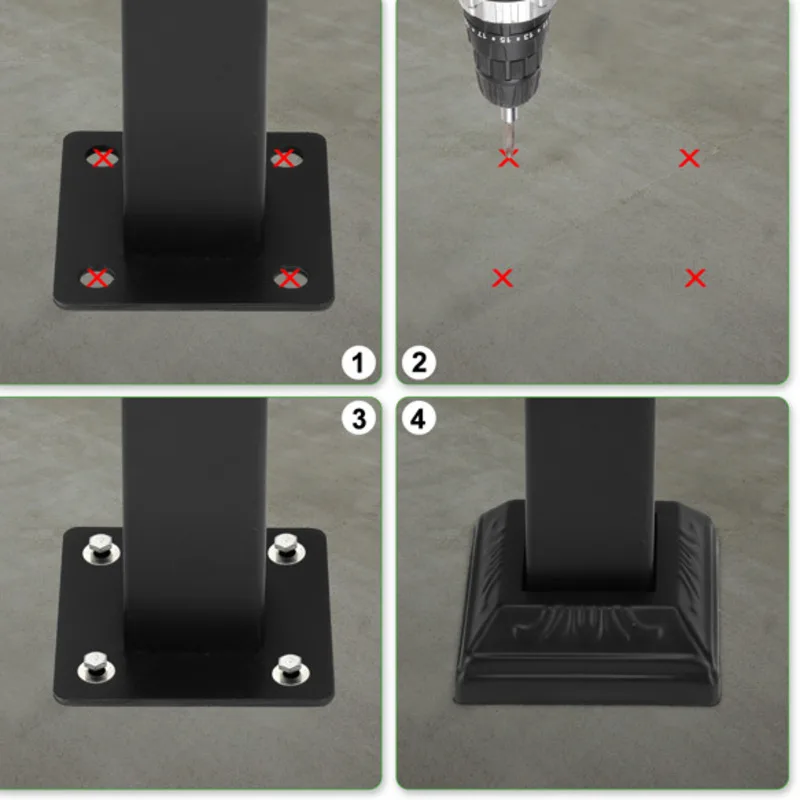 Handrails for Outdoor Steps Fit 2 Steps Outdoor Stair Railing  Porch Railing Transitional Handrails Concrete Steps durability