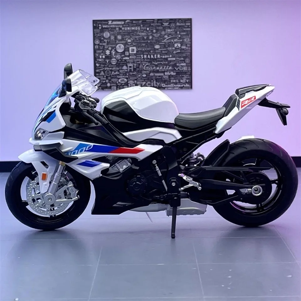 

1:12 BMW RRS1000, литая под давлением модель мотоцикла из сплава, сбор хобби, имитация гоночной модели, супер спортивная миниатюрная коллекция, подарки