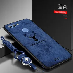 For Huawei Nova 2 Plus 2S 3 3i 3E Case Soft Silicone+Hard fabric Deer Protective Back Cover Case for huawei nova 5 5i Pro 4 4E