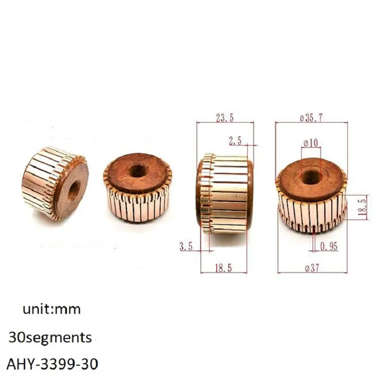 35.7*10*18.5*30P Commutator Ahy-3399-30