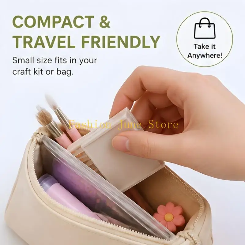 N5KA Compact Clay Shaping Tool for Miniature Craft Projects, Plastic Ball Roller with Sliding Top and Grooved Channels for Small