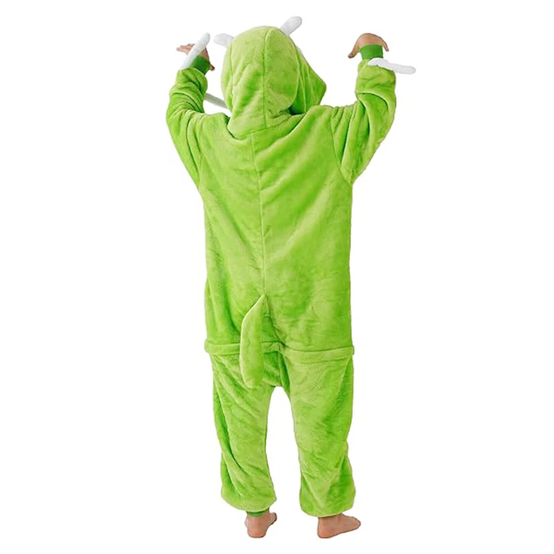 Crianças kigurumi monstro onesies para crianças pijamas dos desenhos animados mike cosplay traje halloween roupas de natal meninos meninas homewear