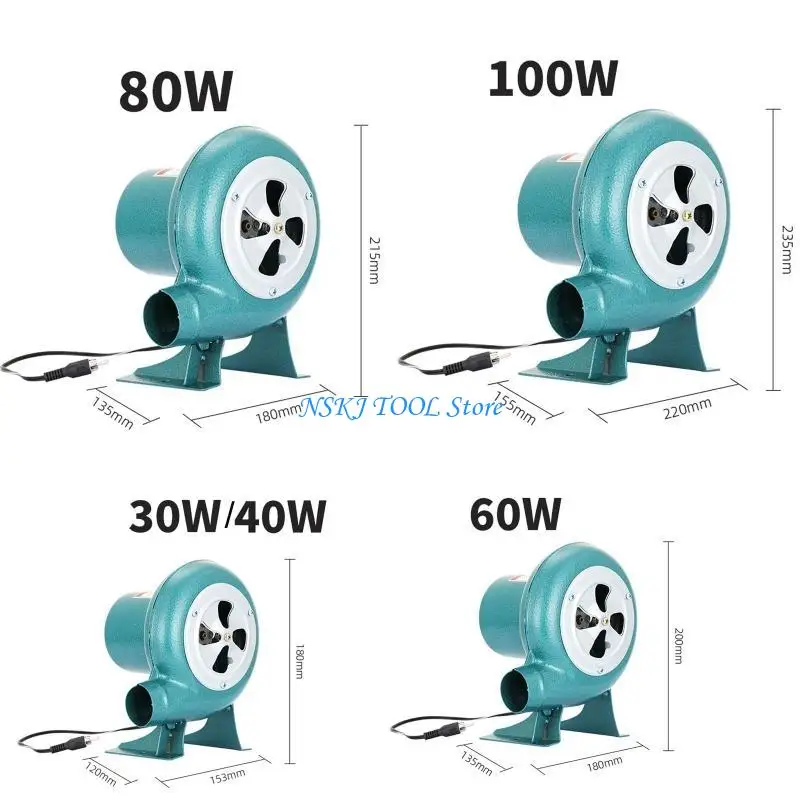 L8RC Portable 12V2A BBQ Blower Fan Air Blower Blower Fan عالي السرعة مروحة النحاس عالية السرعة