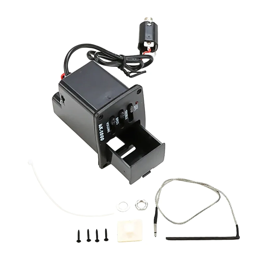 

Guitar Pickups Acoustic Portable Instrument Ukulele Sound Equalizer for Accessory Plastic Accessories