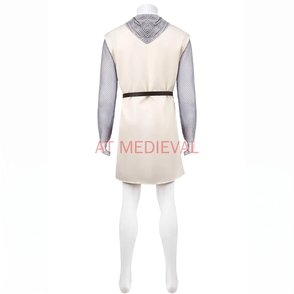 Dark Souls Solar cos costume Halloween medieval role-playing game Sun Warrior Crusader cosplay Fake Chain Mail tunic view 3