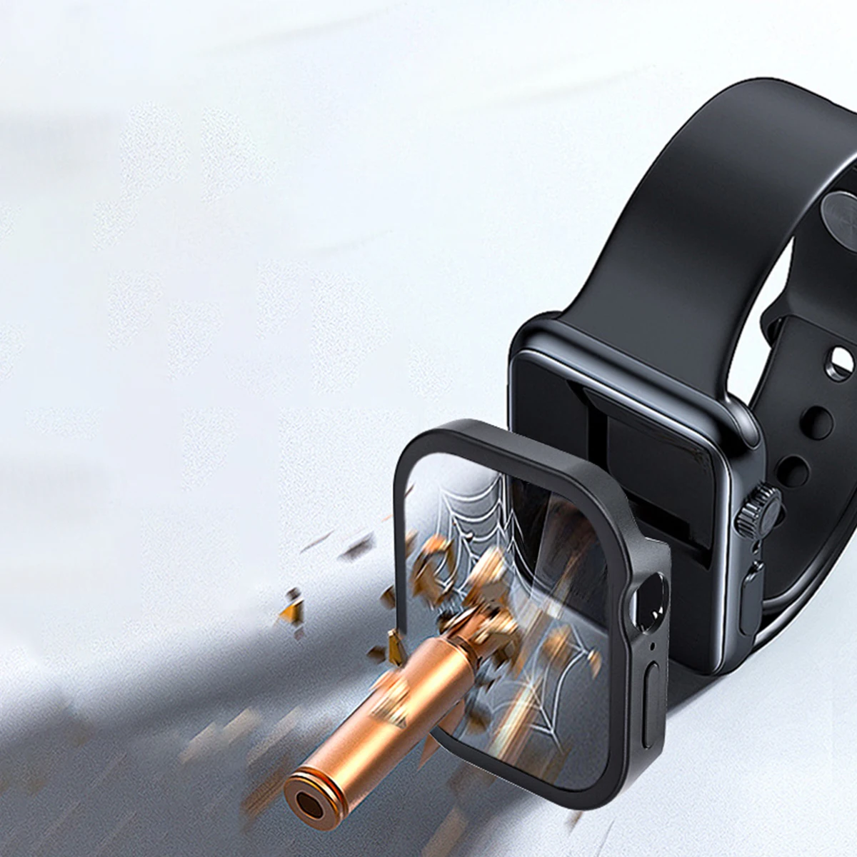 Funda para apple watch ultra 49mm 10 9 8 7 6 5 aleación de aluminio + cubierta de PC para iwatch 44 45 46 42mm Protector de pantalla de vidrio templado