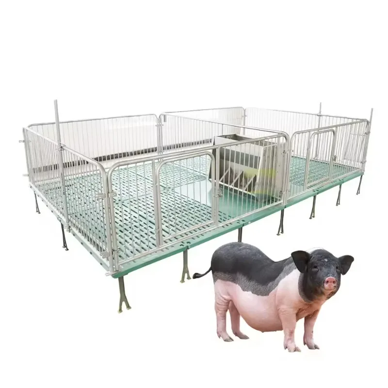 Animal Cage Galvanized Weaning Crate Nursery Pen for Piglet and Weaning Crate Pig Farm Nursery Bed for Farm Accessories