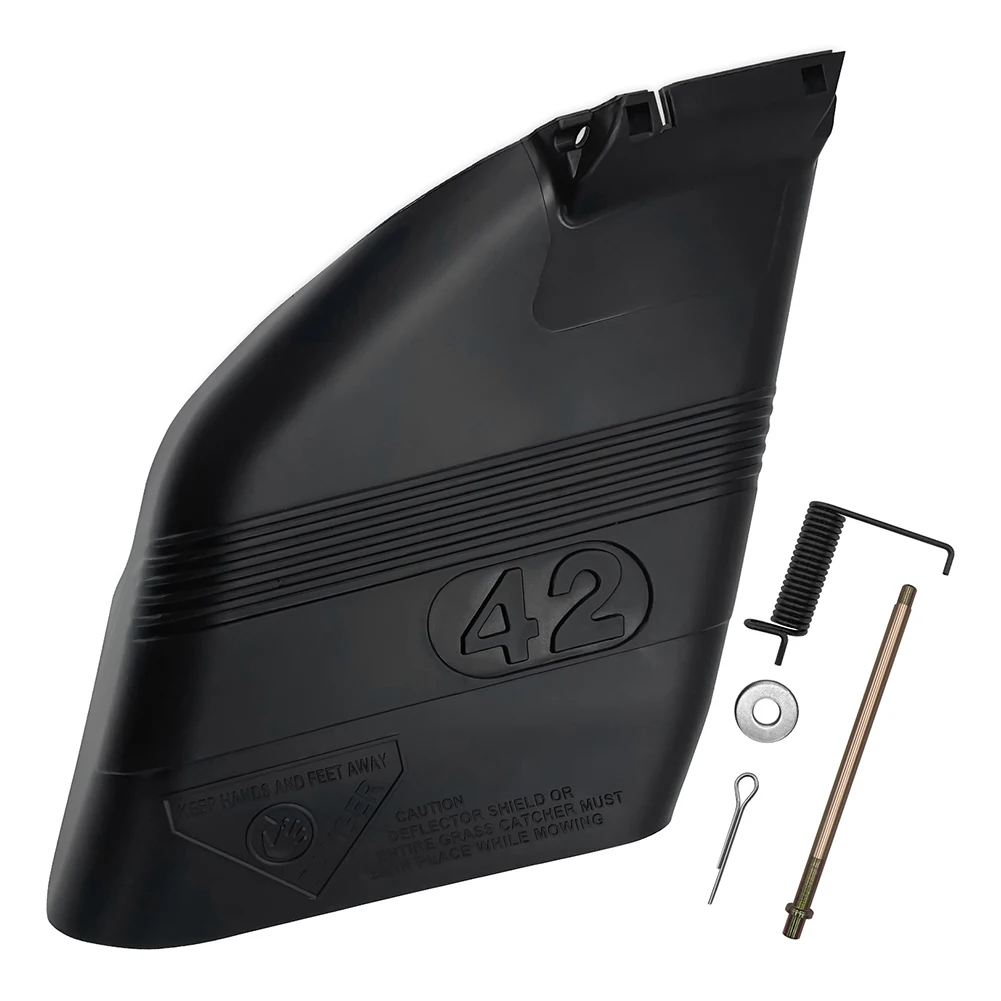 Deck Deflector Guard 42'' for Riding Mower Model 130968 Replacement Includes Hardware to Support Efficient Grass Management