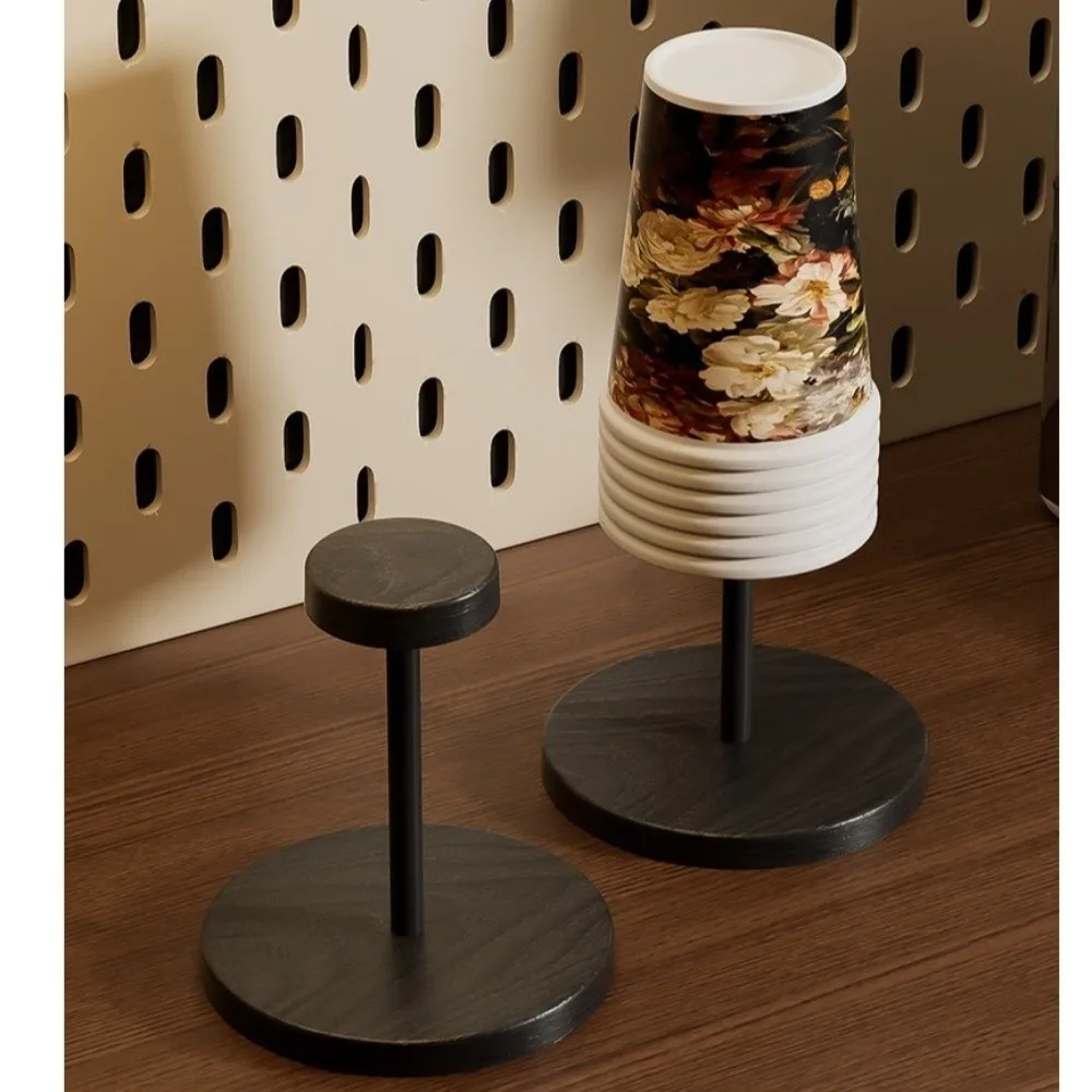 Heavy Duty Paper Cup Dispenser Space Saving Easy Access Desktop Cup Organizer Modern Sturdy Cup Holder Rack Dining Area