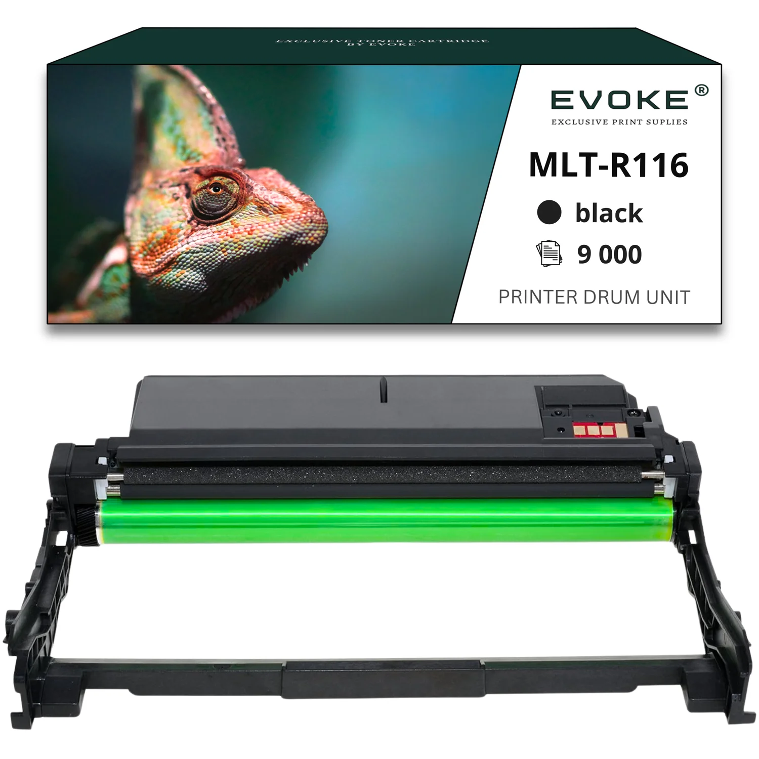 Evoke Compatibele Trommel voor Samsung Mlt-R116 Mltr116 D116 Zwart 9000 Pagina's M2825Dw M2835Dw M2875Fd