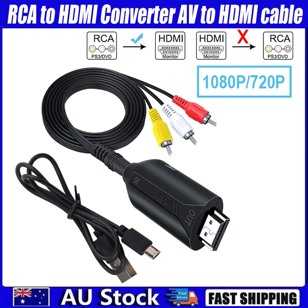 Av To Cable 1080p Support Rca To Converter Converter Cable Plug And Play For Home Entertainment Systems Tv