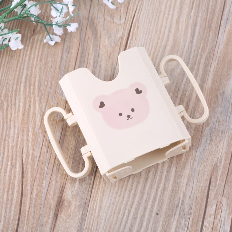 Cartoon Milk Pack Holder Practical Food Storage Solution Juice Box Holder Tray Sleeve No Squeeze for Baby Self Feeding