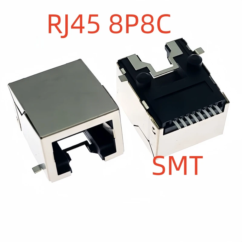 10Pcs SMT RJ45 8P8C Jack Connector PCB Mount Network Socket Internet Modular SMD 8Pin Female