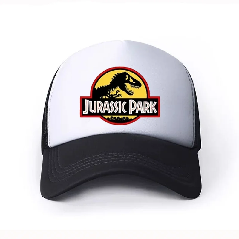 Dziecięce chłopięce dziewczęce czapki Jurassic Dinosaur Print Sunshade Hat 58CM Mesh 6-15Y Sportowa czapka z daszkiem Trend Sunshine Fashion Casual