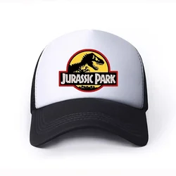 Dziecięce chłopięce dziewczęce czapki Jurassic Dinosaur Print Sunshade Hat 58CM Mesh 6-15Y Sportowa czapka z daszkiem Trend Sunshine Fashion Casual Hat