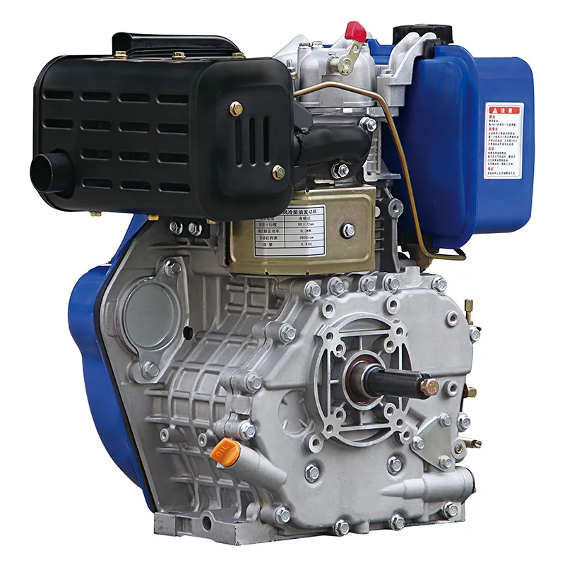 HR186FA 6kW Hand Start With Keyway Shaft Single Cylinder Air-Cooled Motor Easy To Operate Euro 5 Emission Standard