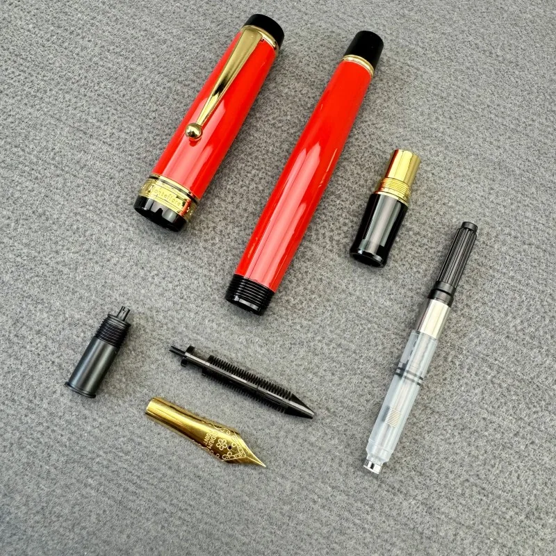 Montefiore Large Metal Fountain Pen Non Carbon Pilot 30 Same Size Pen With Ink Convertor No.35 Nib Writing Stationery Gift Pen