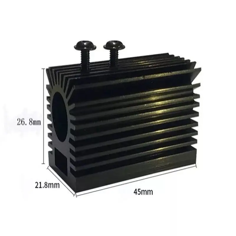 

Aluminum Heating Dissipation Sink Holder Cooling CNC For 12mm Laser Module Heatsink