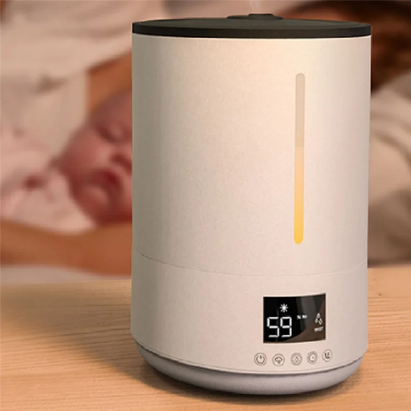 

F-F 4L Humidifiers For Bedroom Room Sufficient Fog Air Diffuser Desktop Atomizer Humidifier Essential Oil Diffuser EU Plug Durab