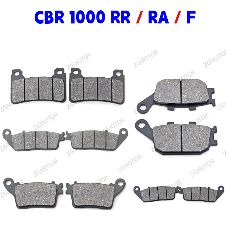 Front Or Rear Brake Pads Fit For Honda CBR1000RR Fireblade 2004-2016 CBR1000RA 2019-16 CBR1000F 1989-1992 CBR 1000 RR-R RA