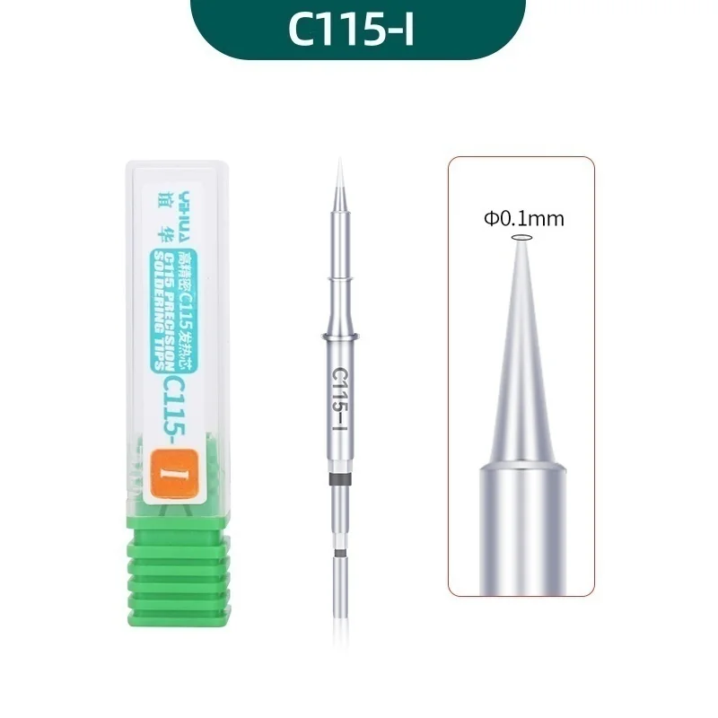 YIHUA-Pointes de fer à souder intégrées série C115, noyau chauffant, conduction thermique efficace, récupération de température, original