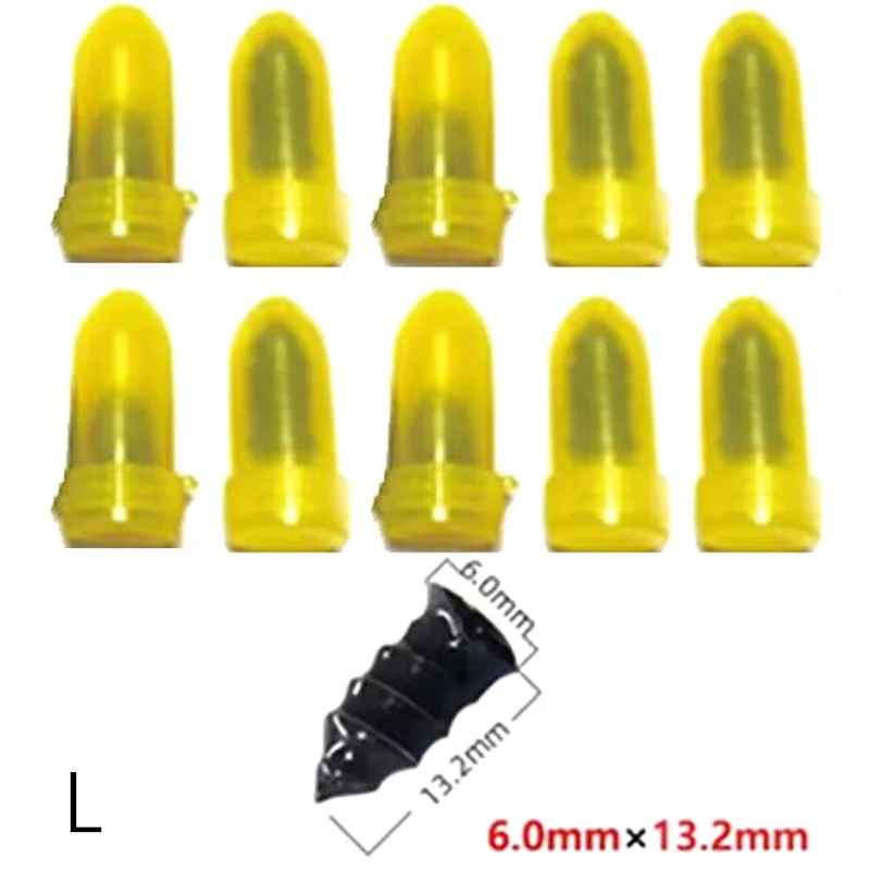 10pcs Tire Repair Nail Self-Tapping Screw Plastic Nail Soft Rubber Screw Suitable For Car Motorcycle Tire Puncture Repair