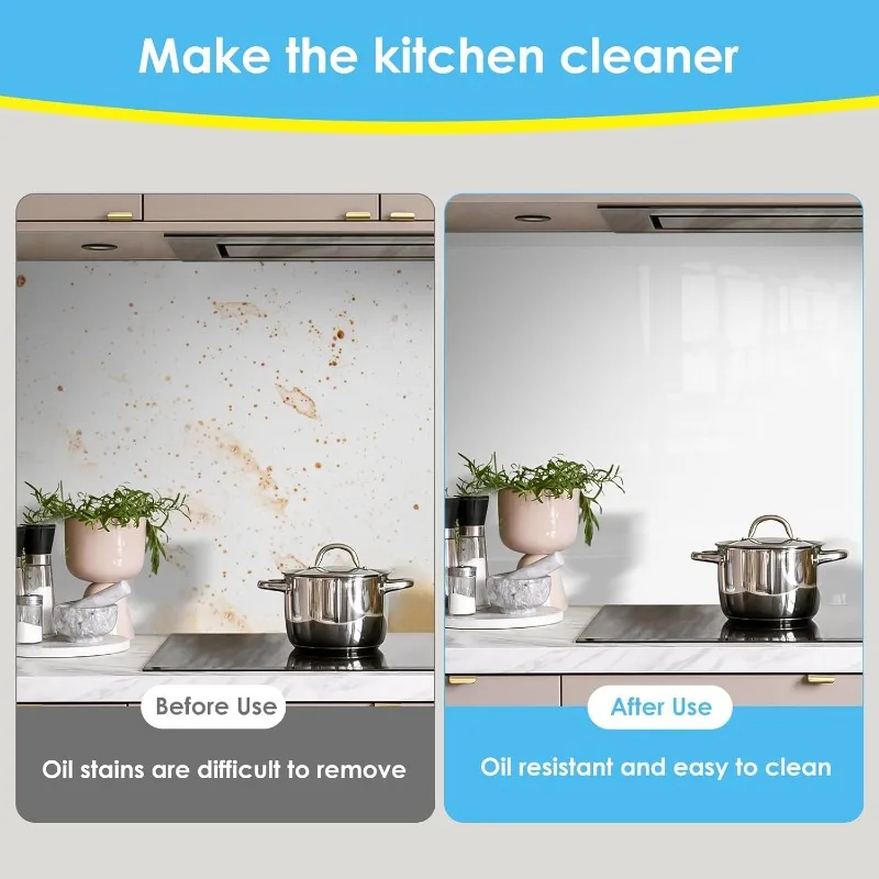 45cm Transparent Wallpaper Electrostatic Adsorption Protective Film Oil-proof Wall Sticker Decorative Film Waterproof Decoration