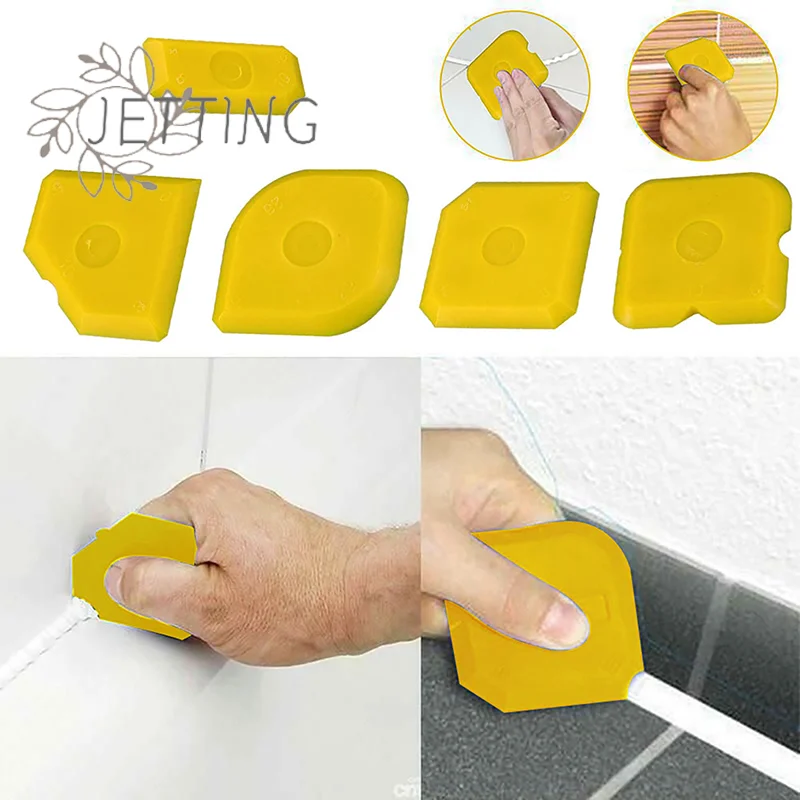 Hot 5PC Scraper Tool Grouting Set Smoothing Trowel Grout Remover Silicone Joint Filler Smoothing Spatula For Sealant Cleaning