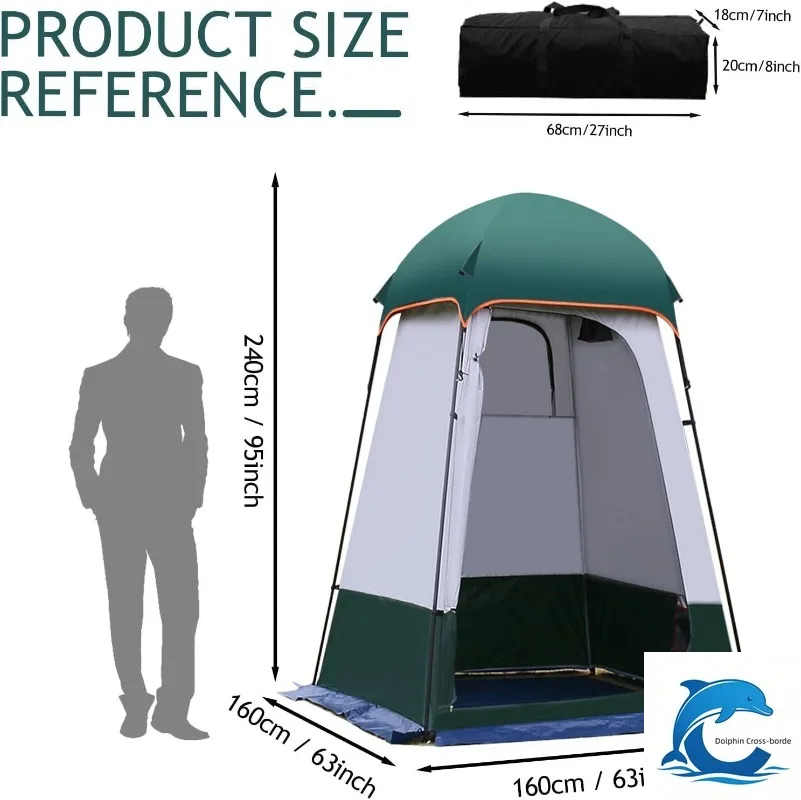 Suitable for increasing height, outdoor changing, bathing, camping, beach fishing, model changing, mobile toilet tent