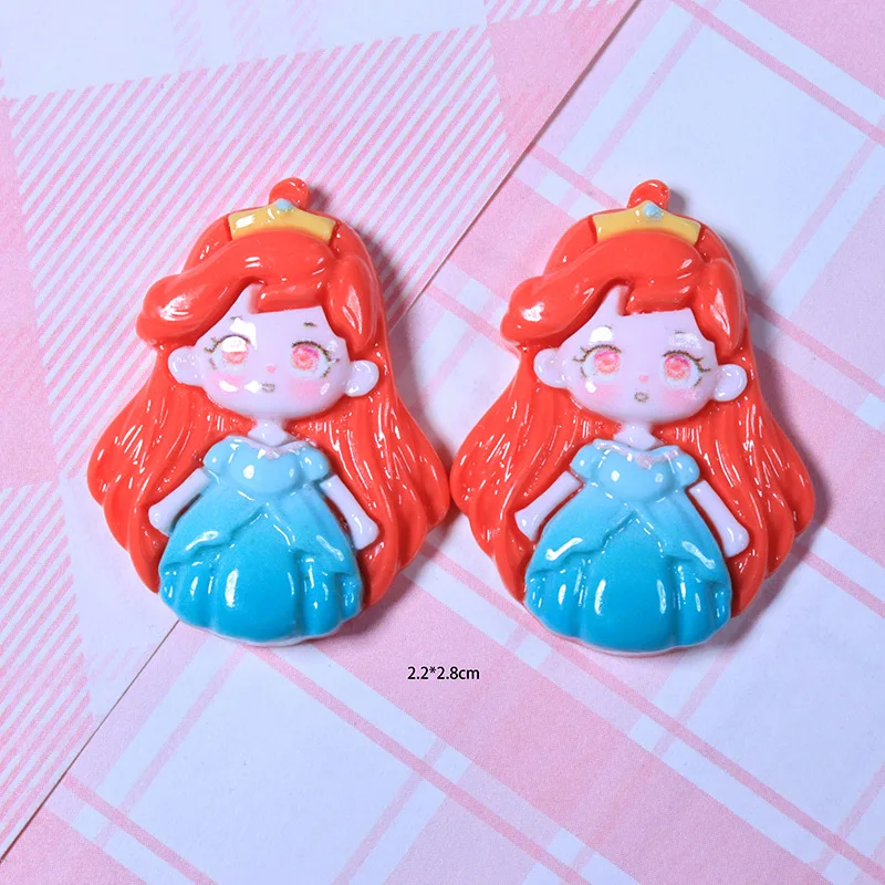 5pcs Disney Sleeping Beauty Princess 3d Cabochon Flat Back Scrapbook DIY Home Furnishing Embellishments Hairpin Accessories