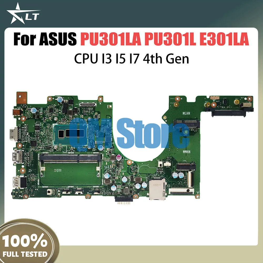 

PU301LA Notebook Mainboard For ASUS PRO ESSENTIAL PU301L E301LA Laptop Motherboard With CPU I3 I5 I7 4th Gen