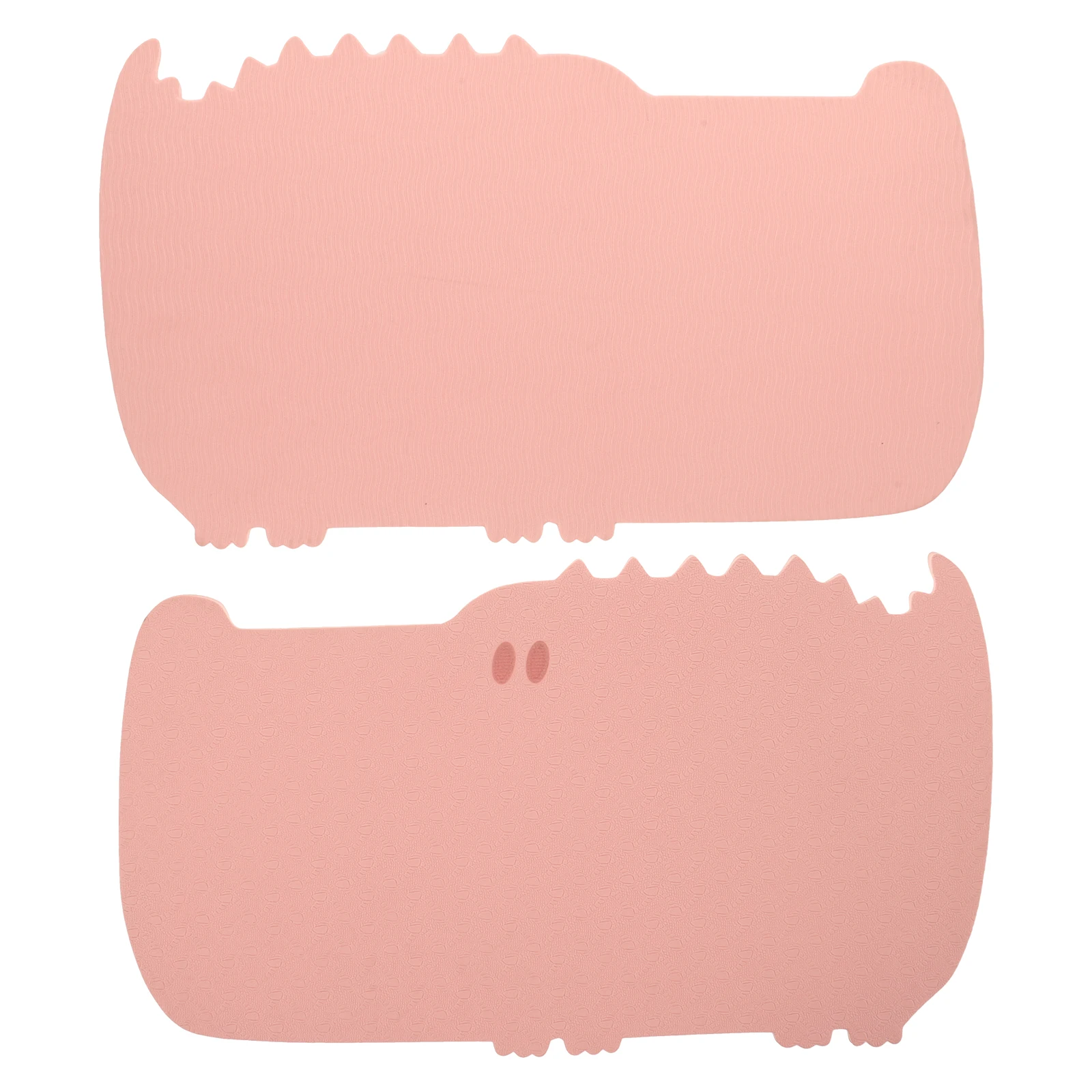 

2 Pcs Yoga Knee Pad Cushion TPE Material Non Slip Comfortable Fitness Elbow Support Mats Pink Crocodile Design
