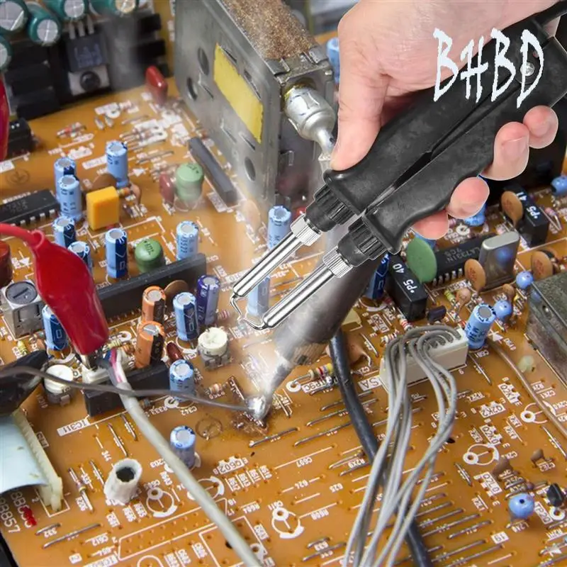 

BHBD-902 Esd Smd Двойной паяльник Пинцет Ручка Зажим Нагревательные плоскогубцы Аксессуары для паяльной станции -Kb