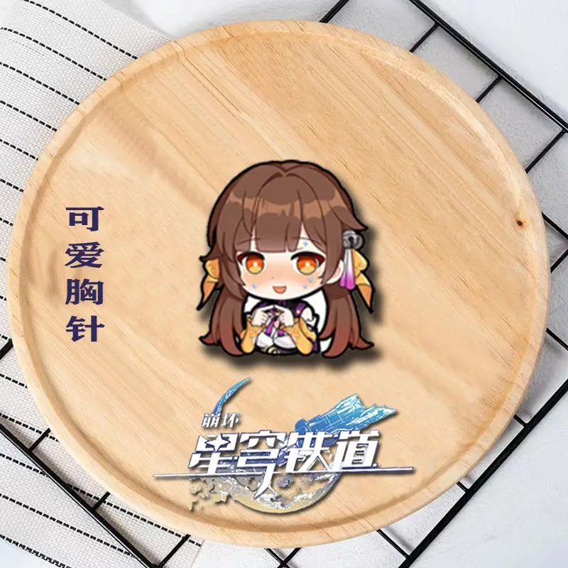 Anime Honkai: Star Rail Li Sushang Clara Seele Qingque March 7th Herta Asta Cosplay Brooch Pendant Badge Xmas Gift Decoration