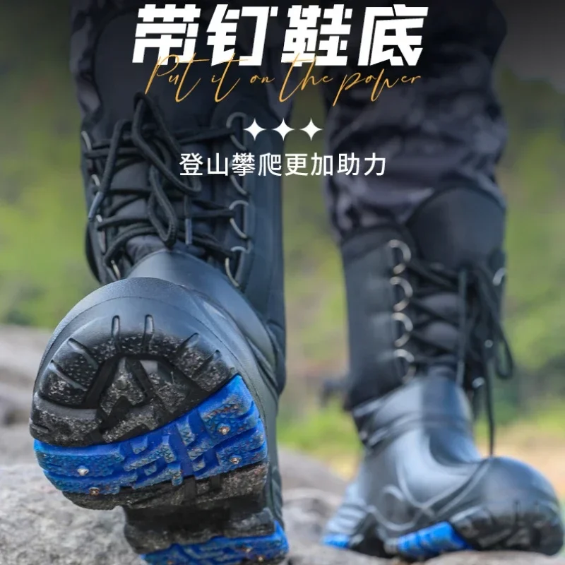 Winter Outdoor Warm Fishing Shoes 낚시 매니아를 위한 Non-slip Waterproof Ice Fishing Snow Boots Fishing Boots  낚시 신발 낚시와 암초 신발