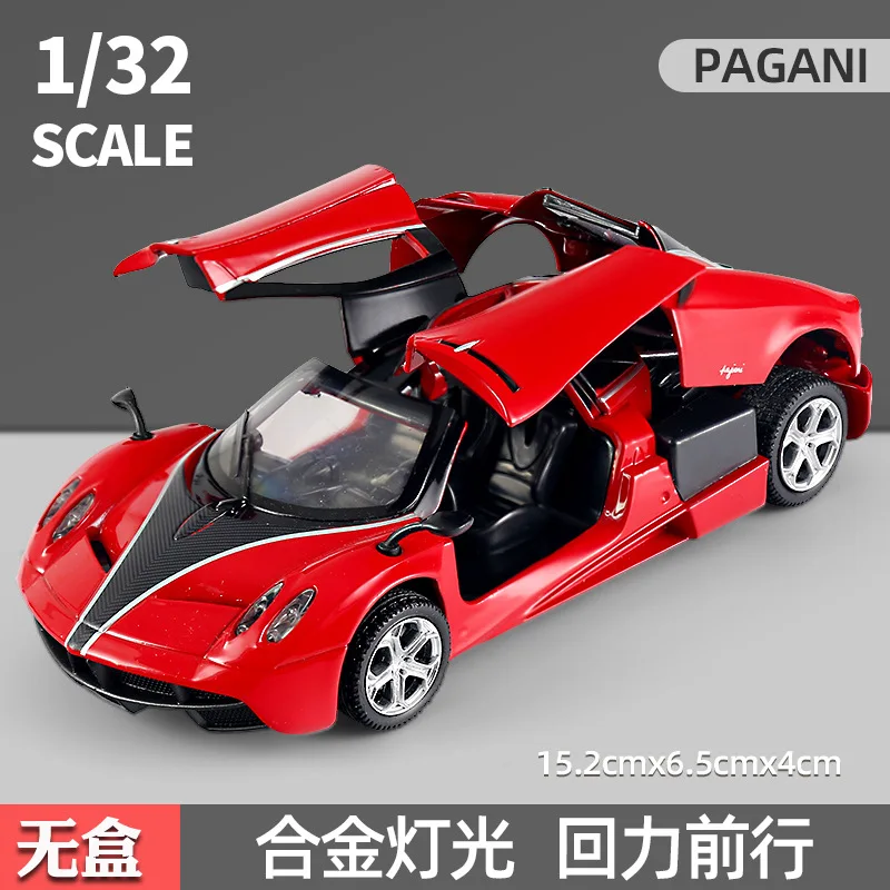 1:32 Pagani Zonda sports car High Simulation Diecast Metal Alloy Model car Sound Light Pull Back Collection Kids Toy Gifts A306