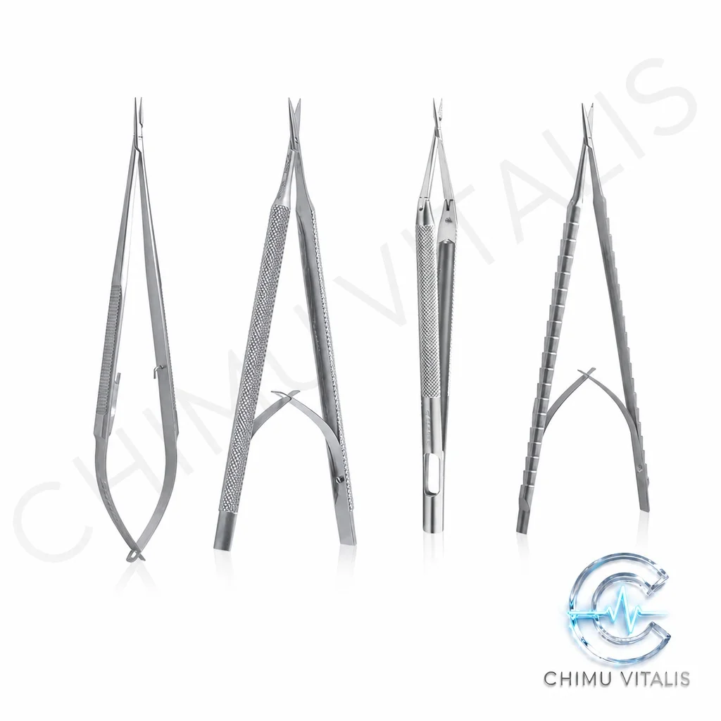 【CHIMU VITALIS 】Professional Fine Applicator Clamp, TC Hardened Alloy Precise Pincer, Lab Technical Tool, 135°C Support