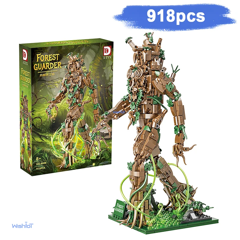 

Fantasy Treeman Model 918PCS Building Blocks Set Poseable 3D Model with Movable Arms Collector's Christmas Desktop Ornament Gift