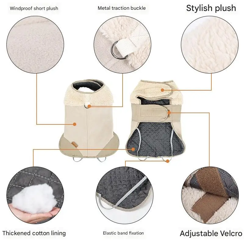 سترة شتوية دافئة مقاومة للرياح قابلة للتعديل من صوف الضأن معطف سميك من القطن مقاس S M L XL بيج بني وأزرق وأخضر جيشي