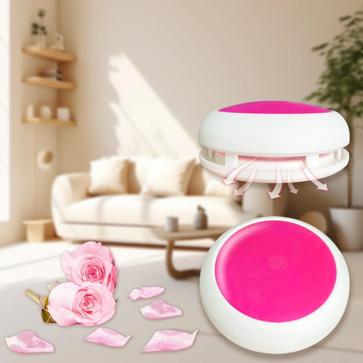 Rose Lavender Fresh Balm Rotate lid Paste Solid Bathroom Wardrobe Balm 2 pcs