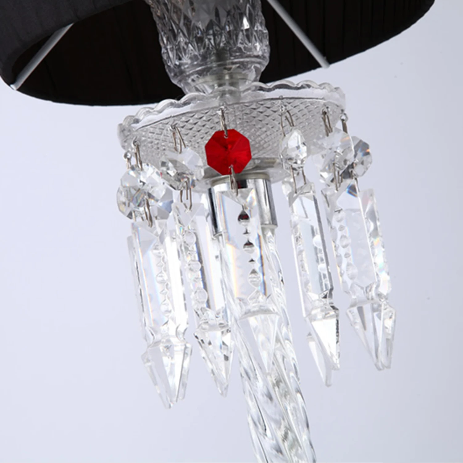 Moderne Kristall-Schreibtischlampe mit E26-Sockel, luxuriöse Nachttischlampe und Schreibtischlampe für das Heimbüro