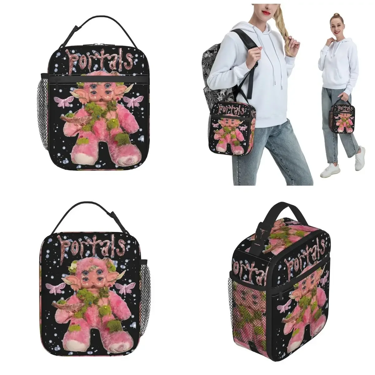 Melanie Martinez Portals Insulated Lunch Bag Leakproof Meal Container Thermal Bag Lunch Box Tote College Travel Food Handbags