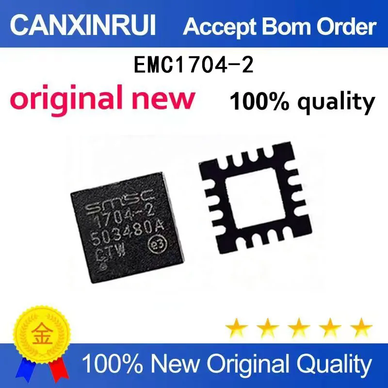 

(5-100 Pieces) Brand new original EMC1704-2 1704-2 QFN16 spot chip