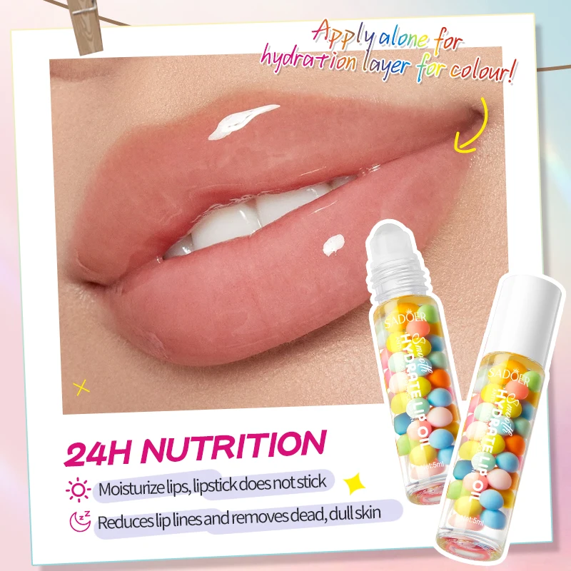 

SADOER Anti-Cracking Lasting Moisturizing Lip Repair Cracking Refreshing Hydrating Gentle Preventing Lip Oil Lip Balm Repai H4K6