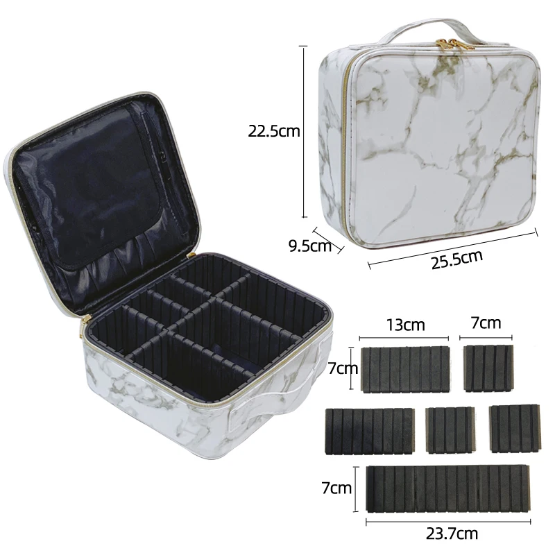 New Beauty Brush Makeup Bag Travel Women Cosmetic Case Big Capacity Make Up Box Necessary Tools Storage Waterproof Cosmetic Bag